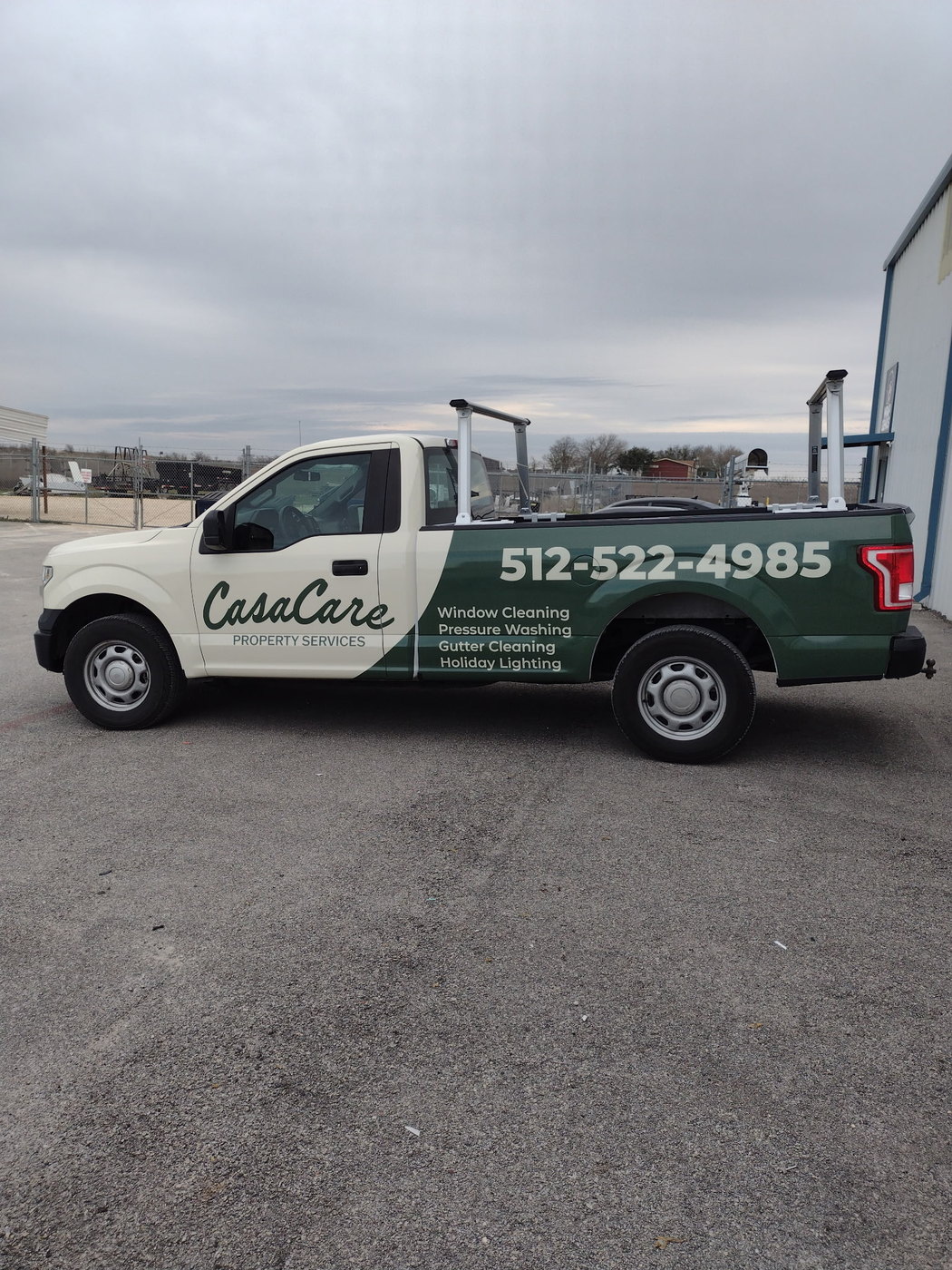 Casa Care Property Services company truck in Austin, TX
